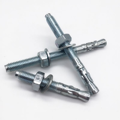 Factory supply M12x100 MS Wedge anchor / Expansion Through Concrete bolts