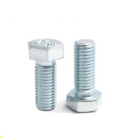 HIGH QUALITY  DIN931 933 ANSI B18.2.1 carbon steel Hex bolt  with Galvanized zinc plated