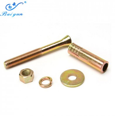 Galvanized Elevator expansion anchor bolt /  bolt with spring washer and nut Anchor Fasteners hot selling