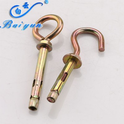 Carbon Steel Lifting Eye Bolts/ Hook bolts with washer and nut/ Galvanized Sleeve Anchors