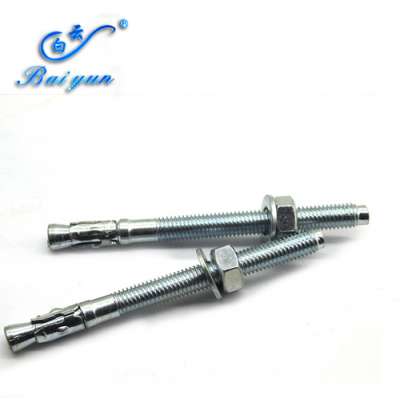 Factory anchor Wedge anchor M6 M8 M10 M12 M14 M16 M20  expansion anchor bolt zinc coat